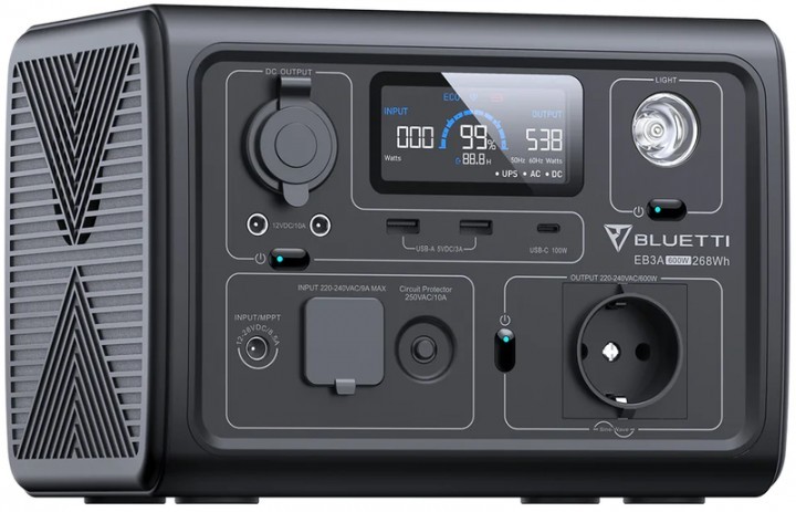 Зарядна станція BLUETTI EB3A | 600 W/ 268 Wh